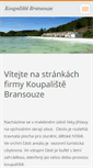 Mobile Screenshot of koupalistebransouze.cz
