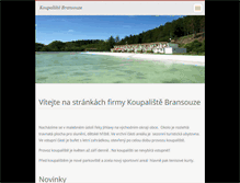 Tablet Screenshot of koupalistebransouze.cz